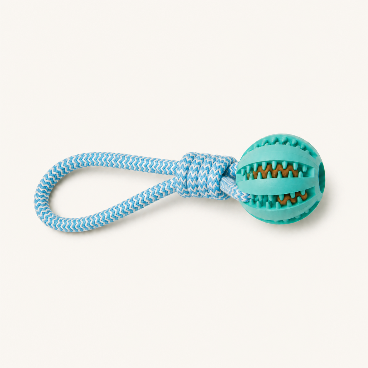 Cotton Rope & Rubber Chew Ball