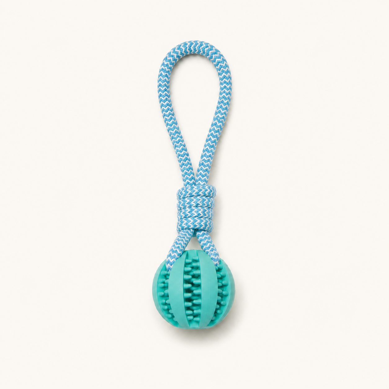 Cotton Rope & Rubber Chew Ball
